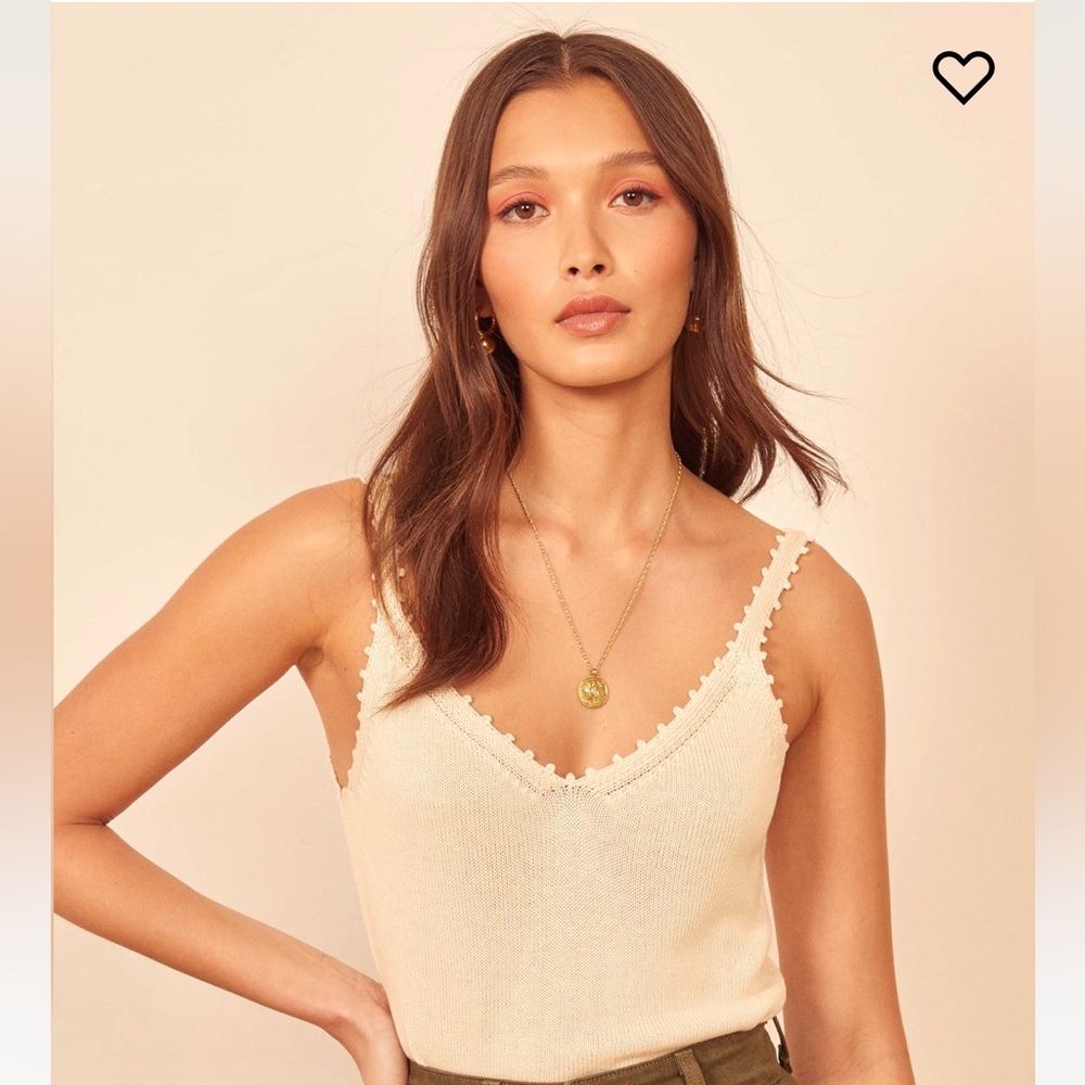 Reformation Cream Wisteria Top - Size XS